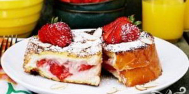 Рецепт французских тостов с фруктовой начинкой