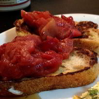 Рецепт Французских тостов с яблоками и сливами