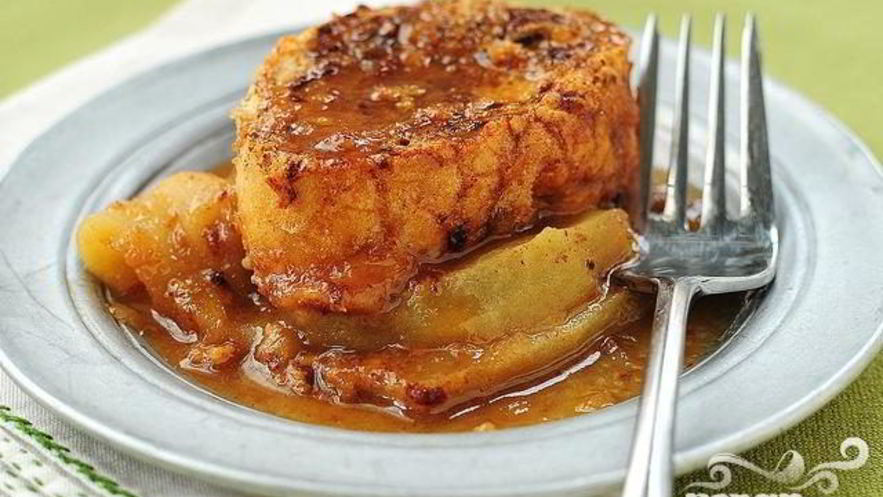 Рецепт французских тостов с яблоками и виски