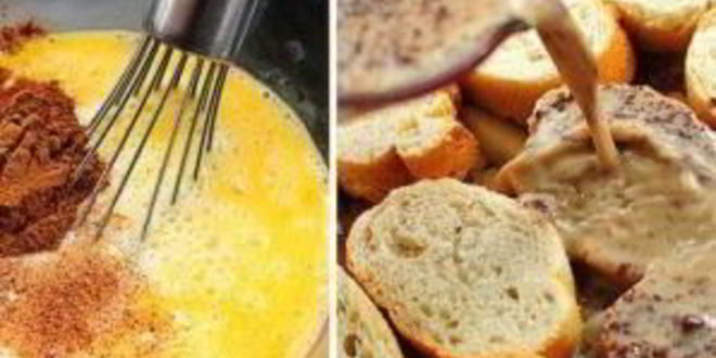 Рецепт французских тостов с яблоками и виски