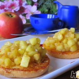 Рецепт Французских тостов с яблоками