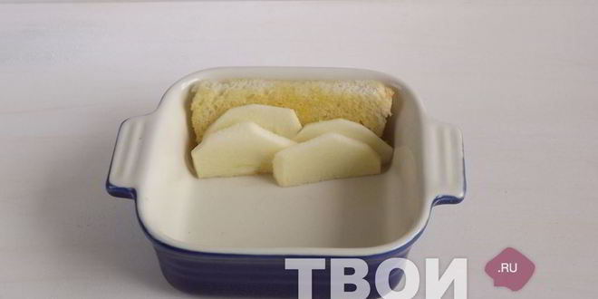 Рецепт французских тостов, запеченных с яблоком
