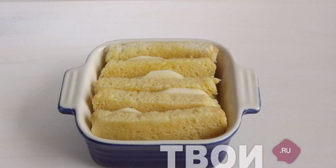 Рецепт французских тостов, запеченных с яблоком