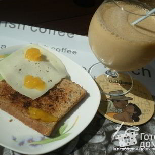 Рецепт Кофейного ласси с тостом