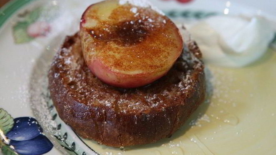 Рецепт коричных тостов с нектаринами на гриле