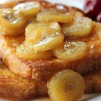 Рецепт Тостов с бананово-карамельным соусом