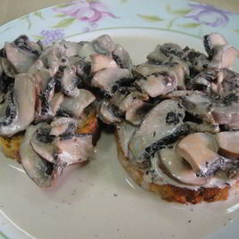 Рецепт Тостов с грибами