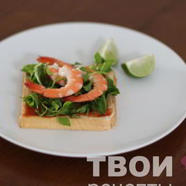 Рецепт Тостов с креветками