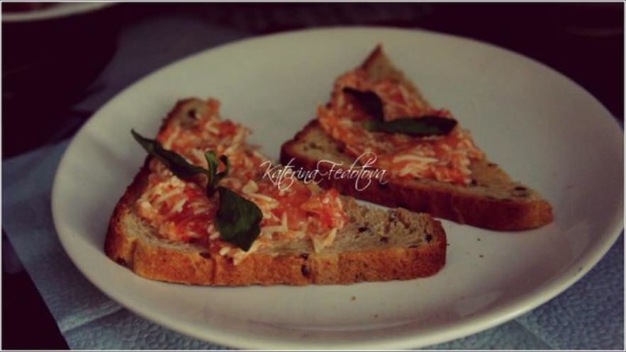 Рецепт тостов с паштетом альмогроте