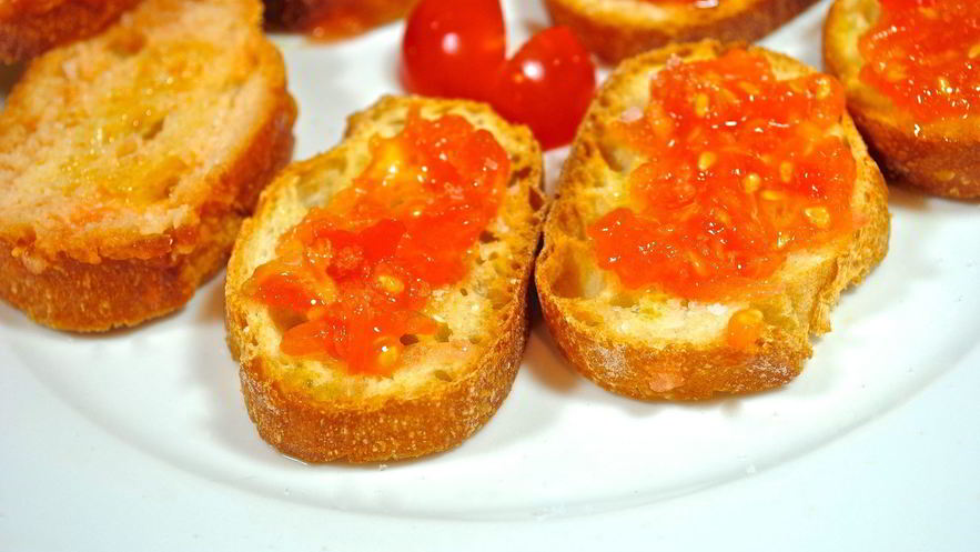 Рецепт тостов с помидорами