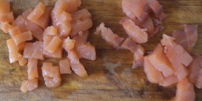 Рецепт тостов с творожно-лососевой начинкой