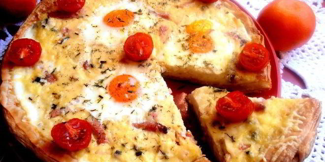 Рецепт глазуньи в съедобной сковородке