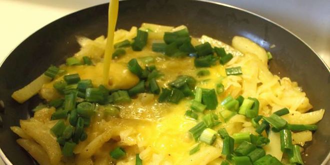 Рецепт картофеля в яичнице пир студента