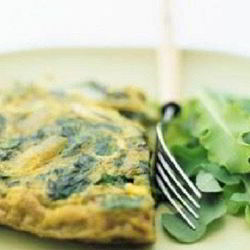 Рецепт Яичницы-болтуньи со шпинатом