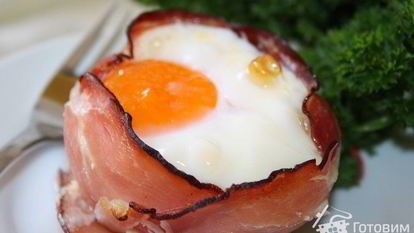 Рецепт яичницы глазунья