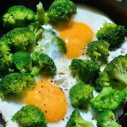 Рецепт Яичницы с брокколи