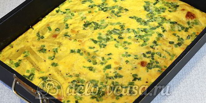 Рецепт яичницы с картофелем