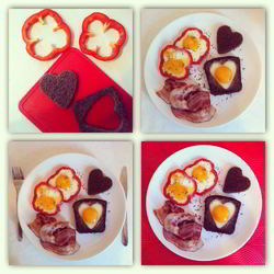 Рецепт Яичницы в хлебе и сладком перце