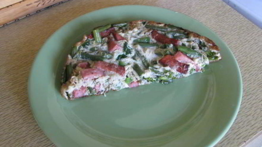 Рецепт зеленой яичницы