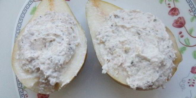 Рецепт закуски груша с сыром