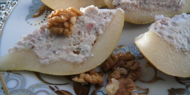 Рецепт закуски груша с сыром