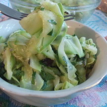 Рецепт Закуски из маринованных кабачков с медом и чесноком