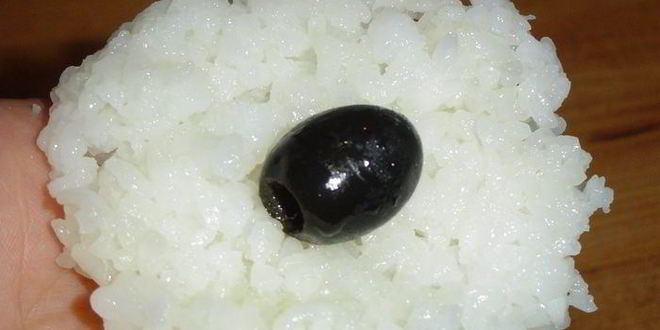 Рецепт закуски в японском стиле черное и белое