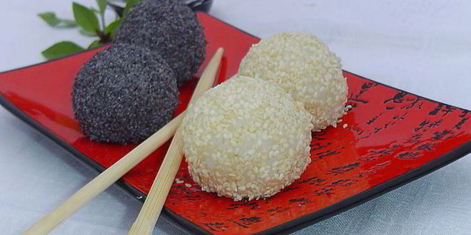 Рецепт закуски в японском стиле черное и белое