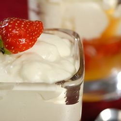 Рецепт Апельсинового заливного с клубникой