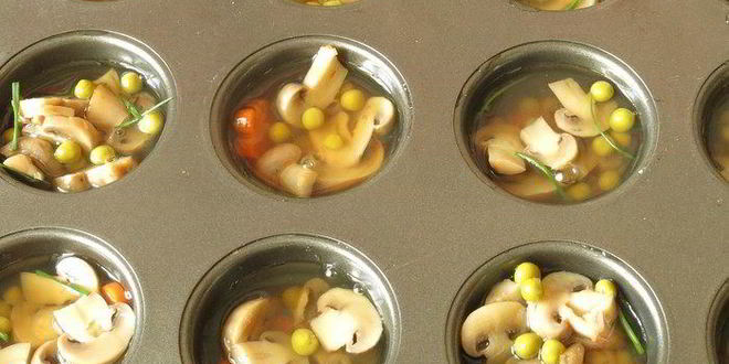 Рецепт грибного заливного постного