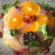 Рецепт Праздничного заливного из утки с брусникой Утиная история