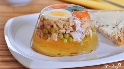 Рецепт Слоеного заливного