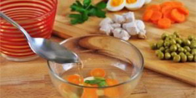 Рецепт слоеного заливного