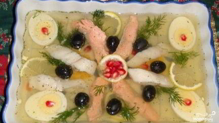 Рецепт Заливного из красной рыбы