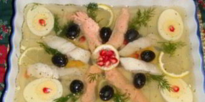 Рецепт заливного из красной рыбы