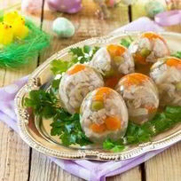 Рецепт Заливного из курицы с овощами