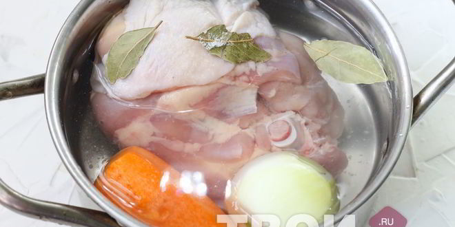 Рецепт заливного из курицы