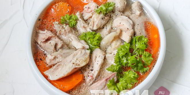 Рецепт заливного из курицы