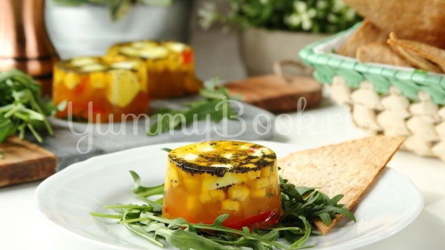 Рецепт заливного из овощей с сыром моцарелла