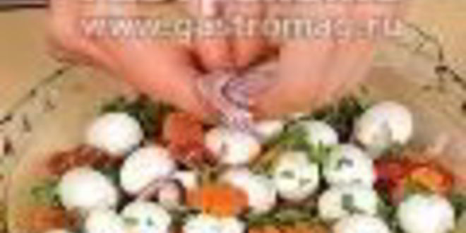 Рецепт заливного из перепелиных яиц