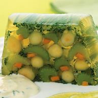 Рецепт Заливного из сельдерея, моркови и спаржи