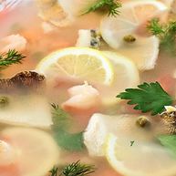 Рецепт Заливного из судака и креветок