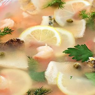 Рецепт Заливного из судака и креветок