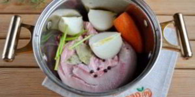 Рецепт заливного из языка на новый год