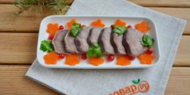 Рецепт заливного из языка на новый год