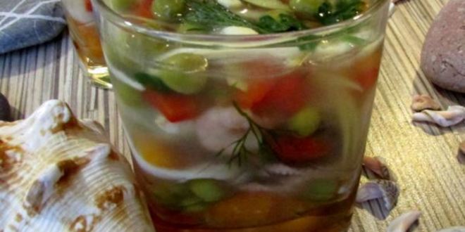 Рецепт заливного морского дна