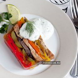 Рецепт Заливного — террина из запеченных овощей