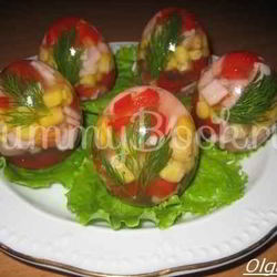 Рецепт Заливного в яичной скорлупе