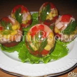 Рецепт Заливного в яичной скорлупе