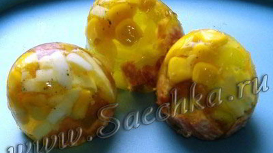 Рецепт заливного яйца фаберже